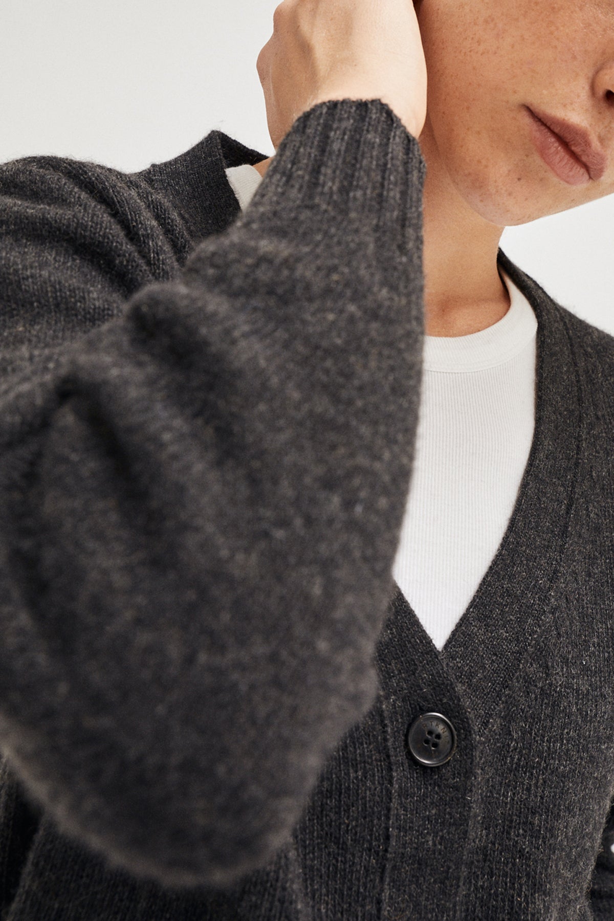 Cardigan in Cashmere Rigenerato - Versione Imperfect