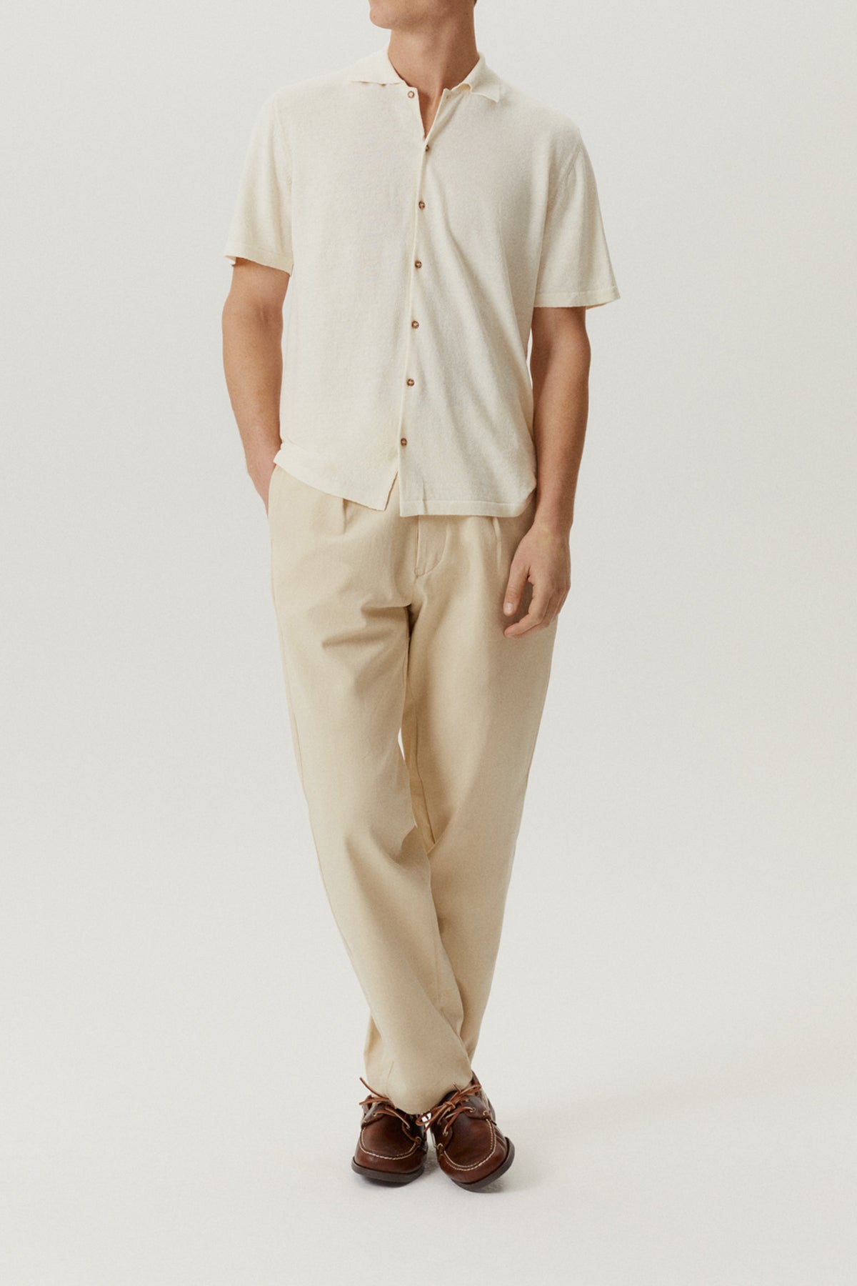 The Linen Cotton Short Sleeve Shirt - Imperfect Version