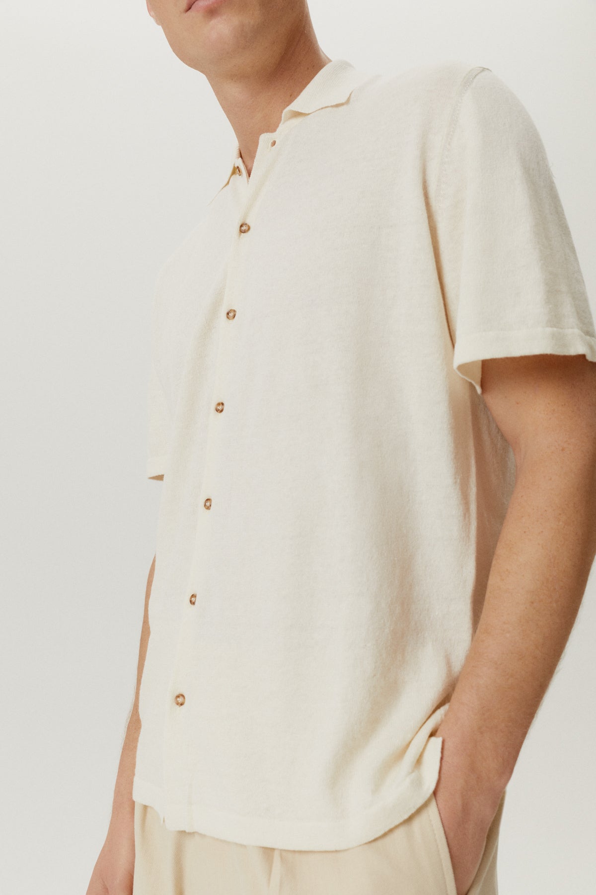 The Linen Cotton Short Sleeve Shirt - Imperfect Version