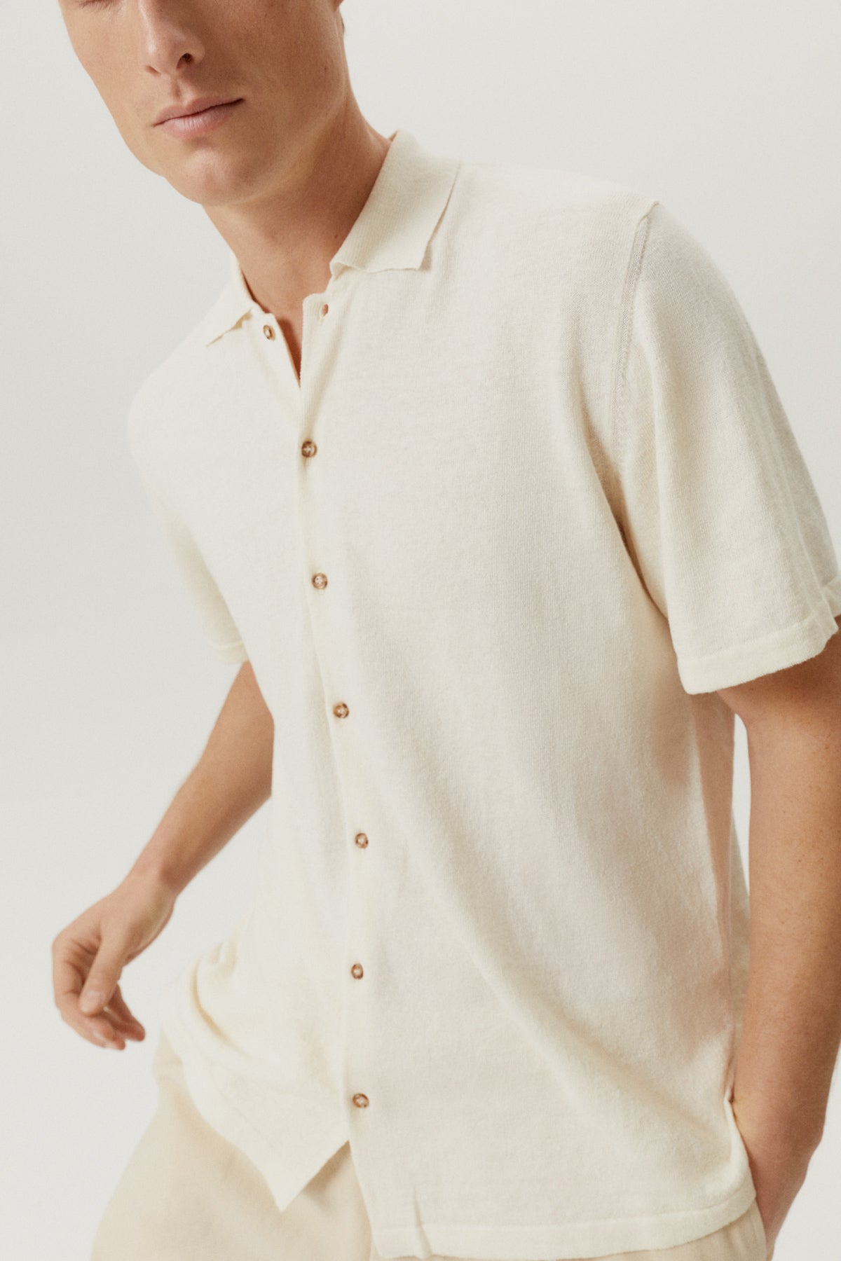 The Linen Cotton Short Sleeve Shirt - Imperfect Version