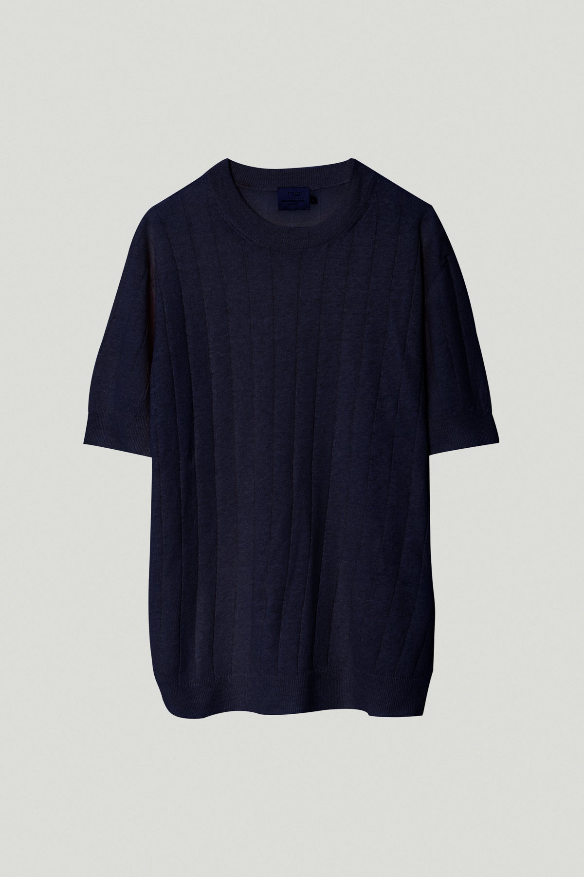 the linen cotton vintage t shirt blue navy