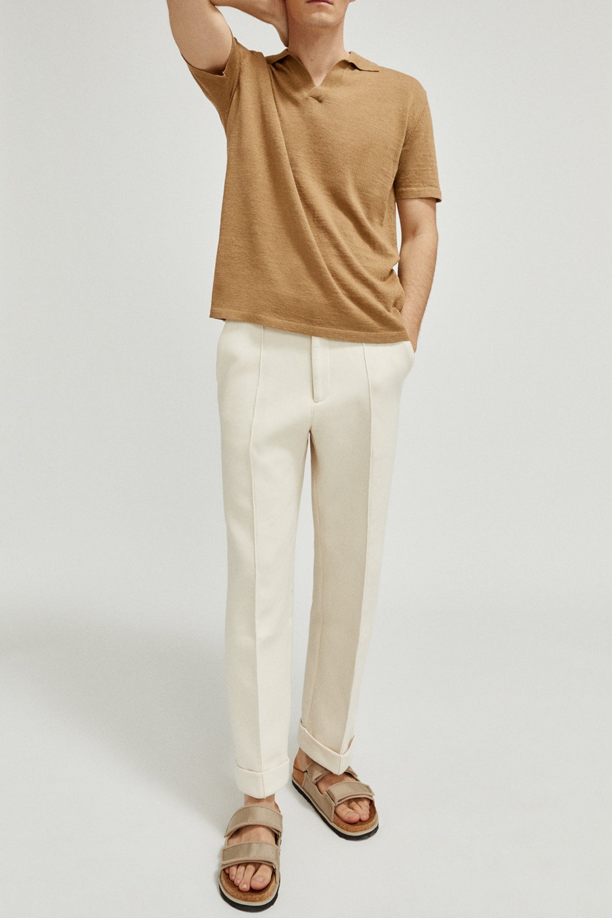 Camel | The Linen Cotton Short-Sleeve Polo – Imperfect Version