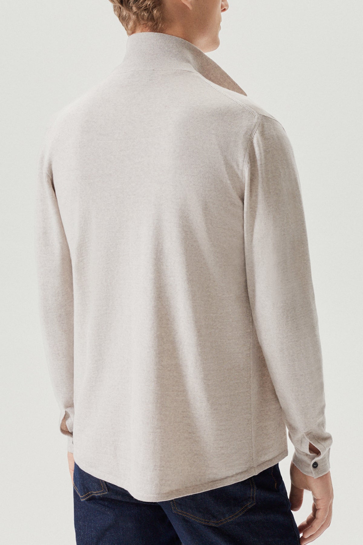 The Merino Wool Knit Shirt - Imperfect Version | Pearl