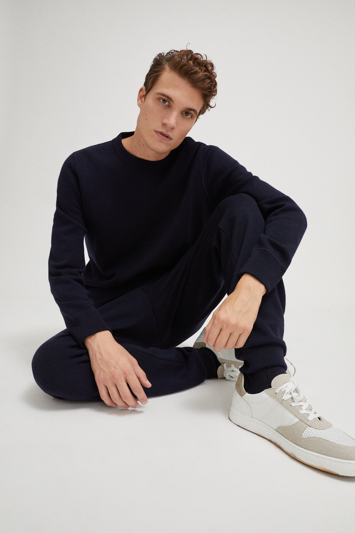 the merino wool sweatpants oxford blue