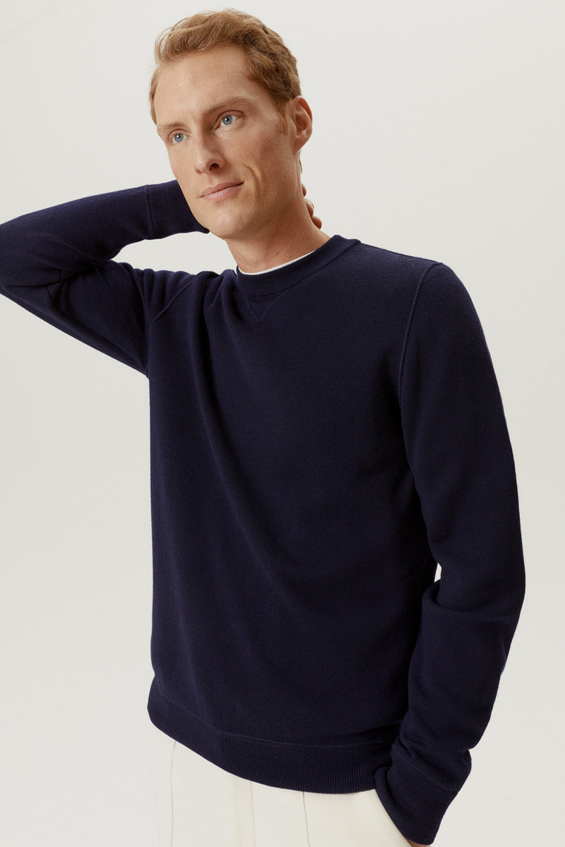 Oxford Blue | The Merino Wool Sweatshirt