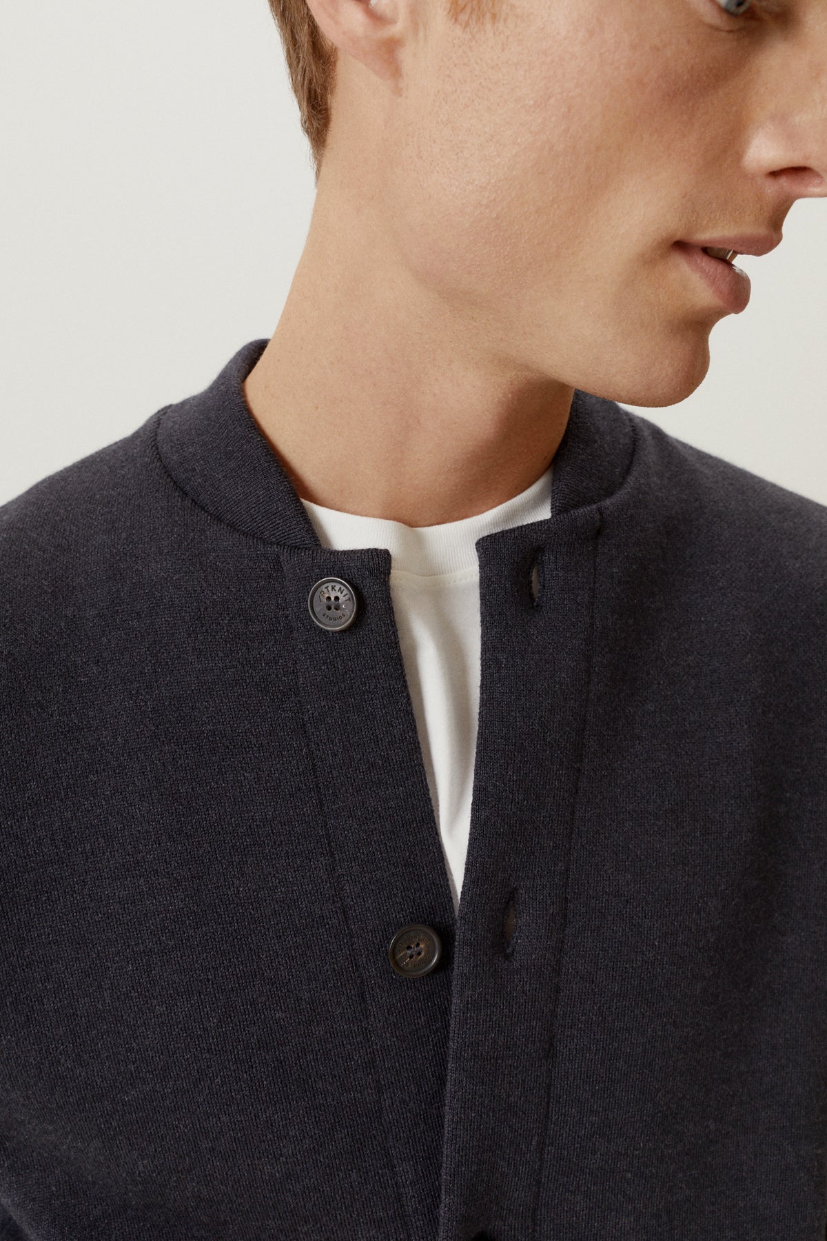 the merino wool bomber anthracite