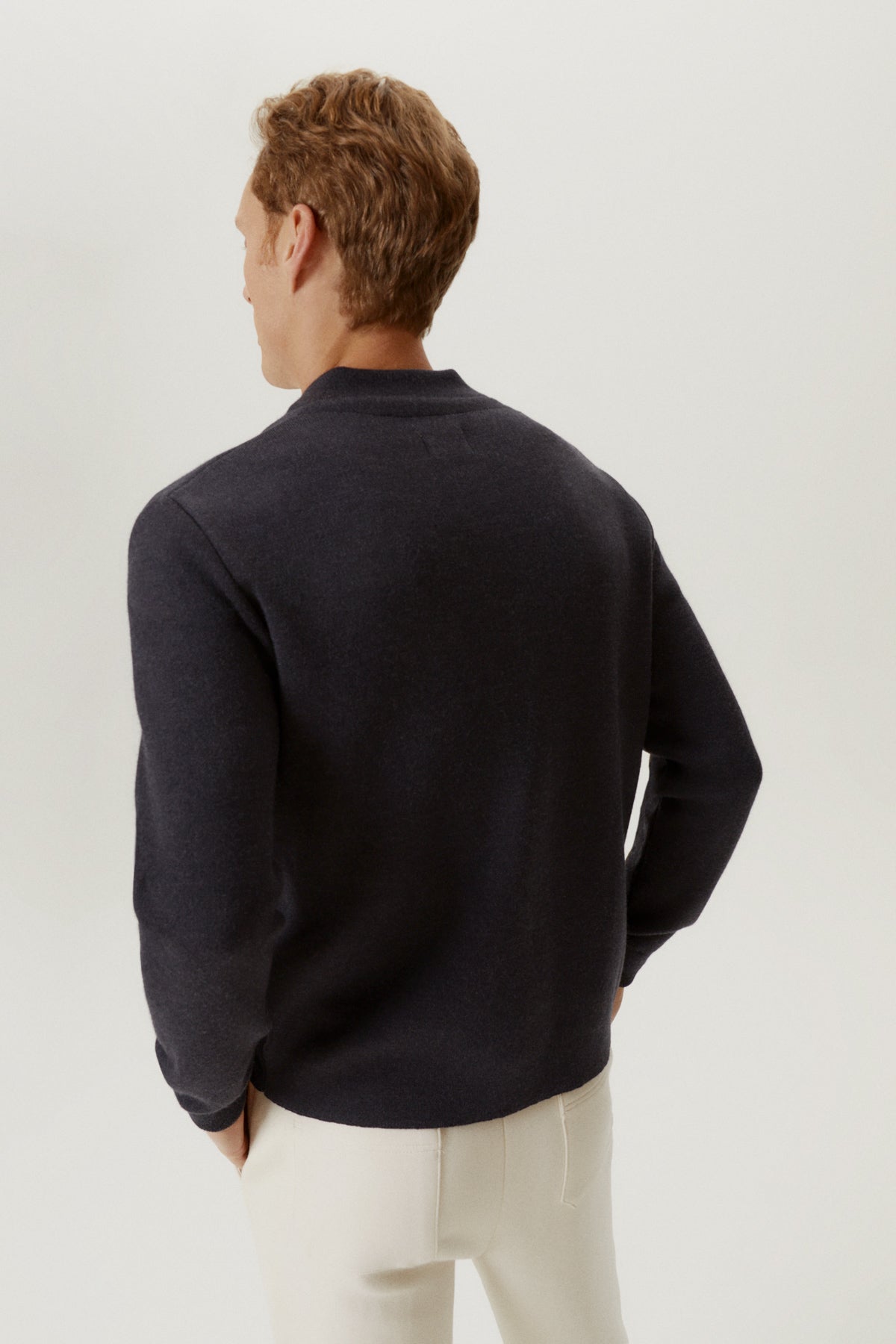 the merino wool bomber anthracite