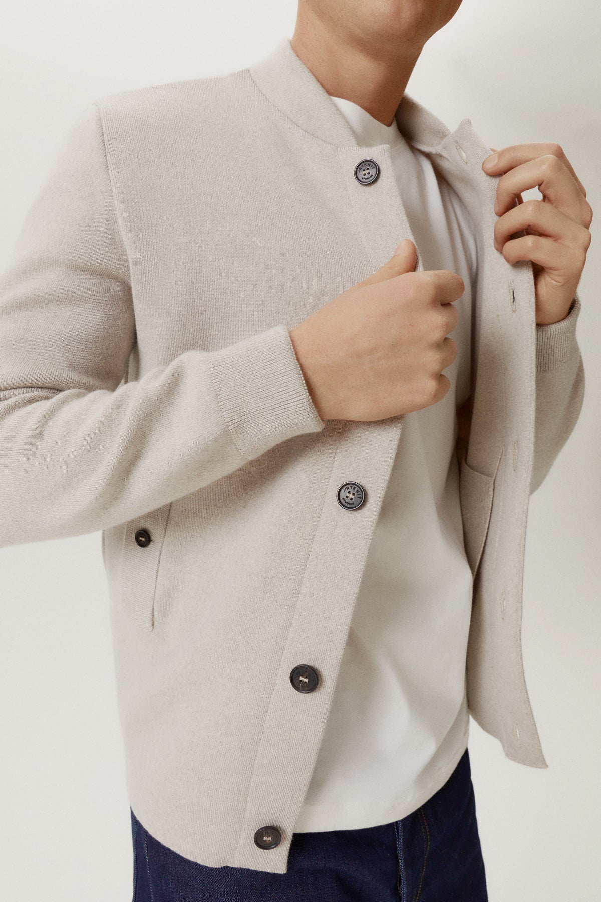 The Merino Wool Bomber - Imperfect Version | Pearl