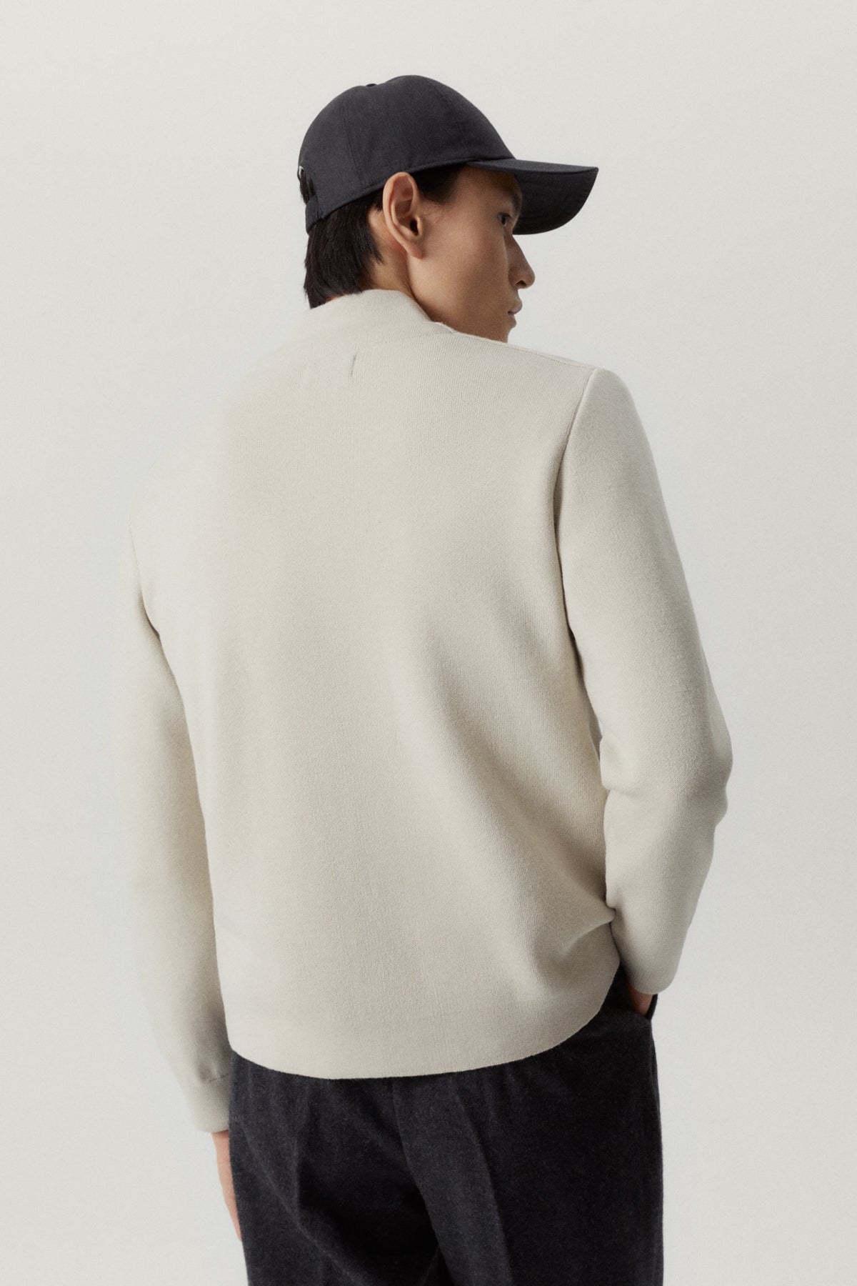 the merino wool bomber pearl