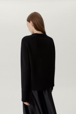 Black | The Merino Wool Boxy Sweater