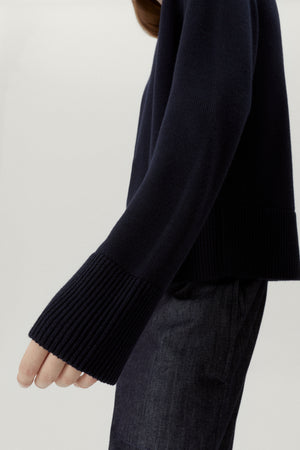 Oxford Blue | The Merino Wool Boxy Sweater