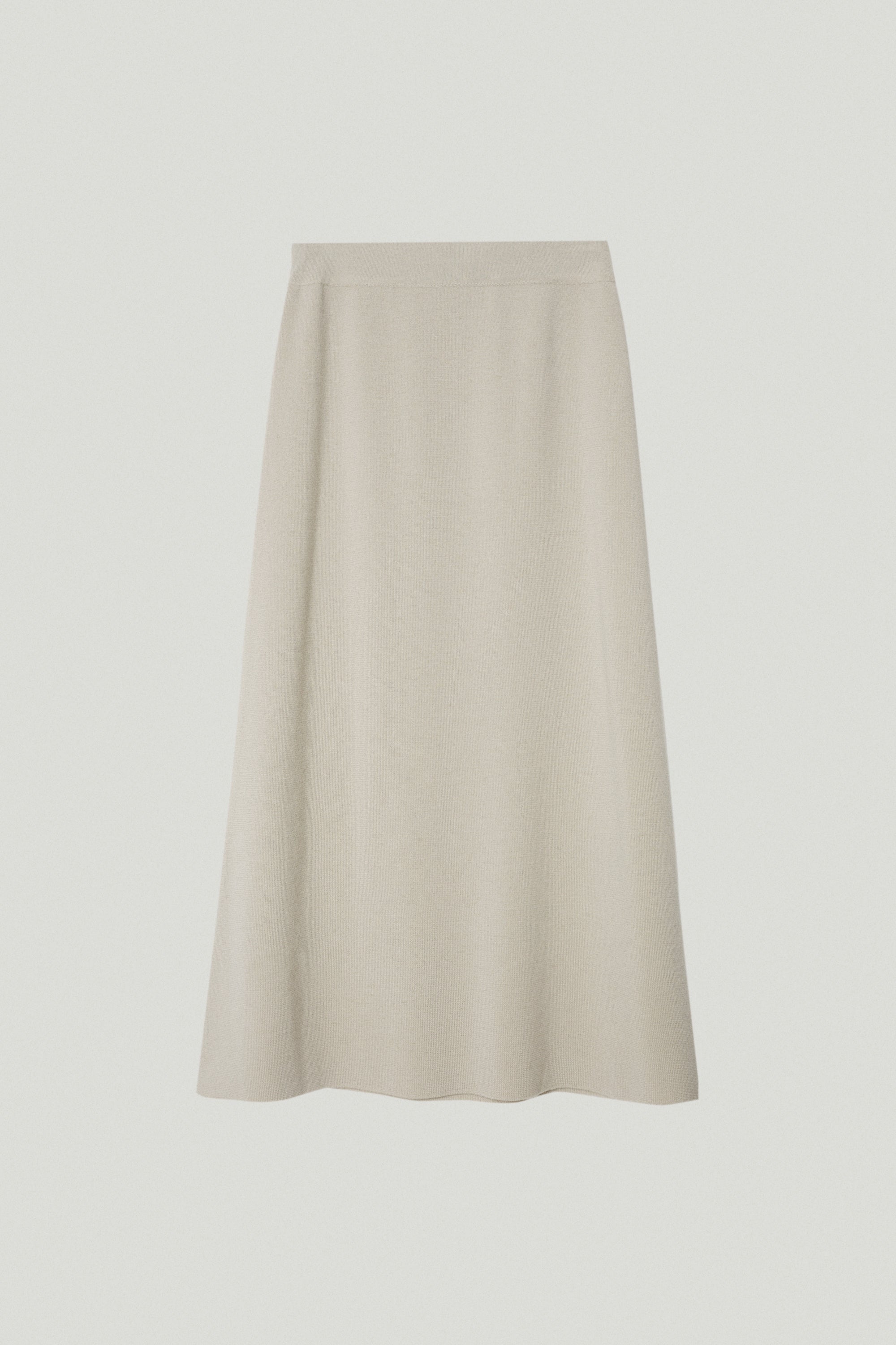 the merino wool flare skirt pearl