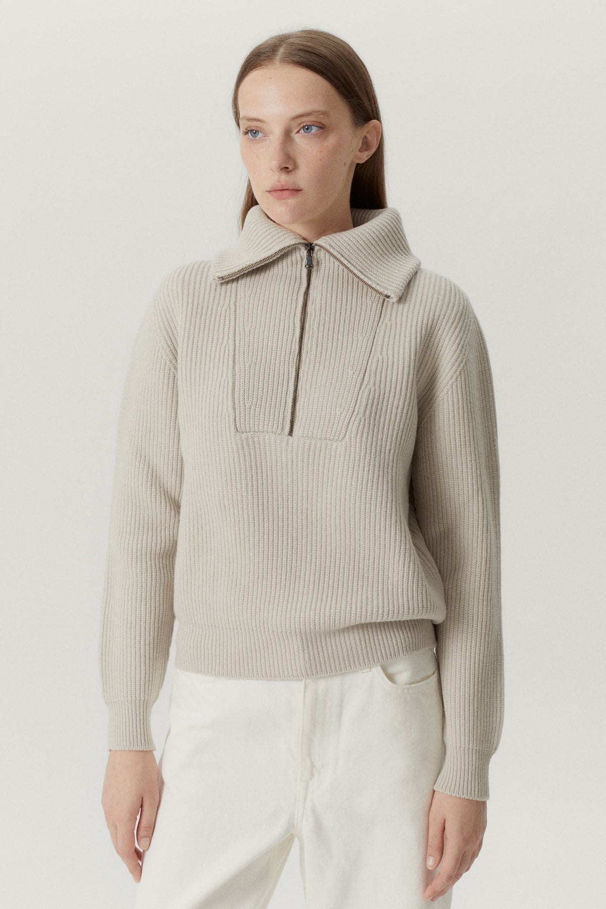 The Merino Wool Half-zip Sweater