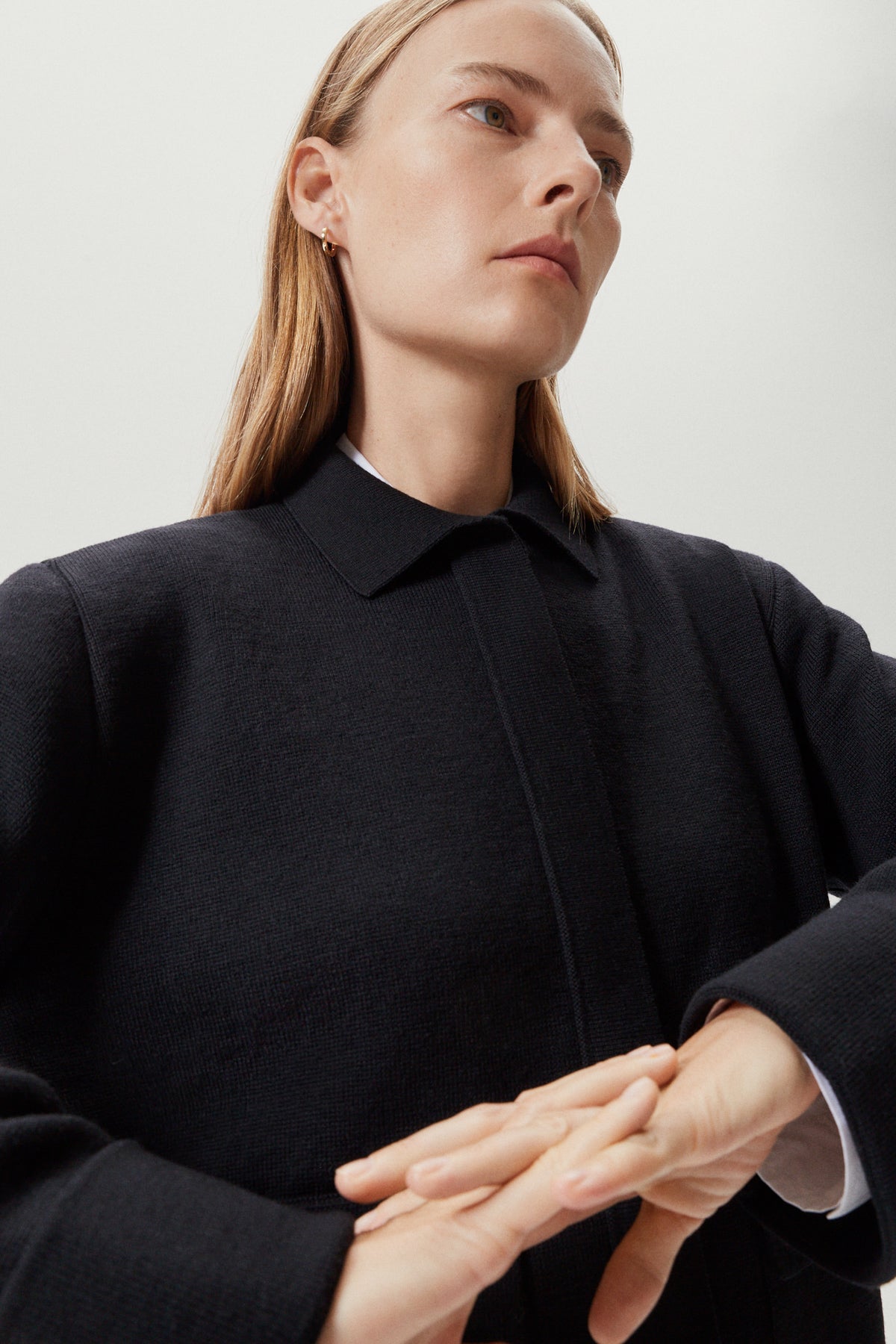 the merino wool jacket black