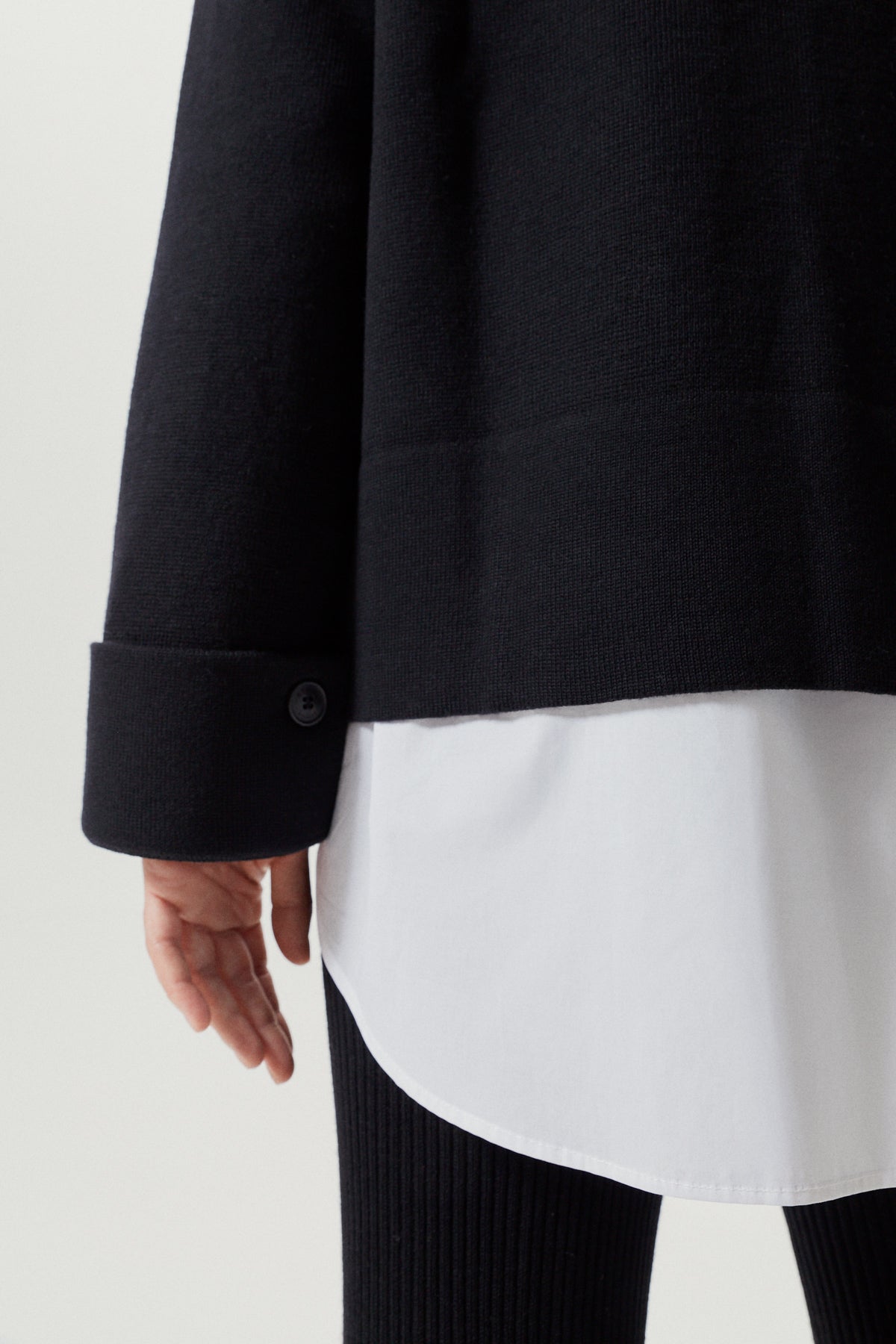 the merino wool jacket black