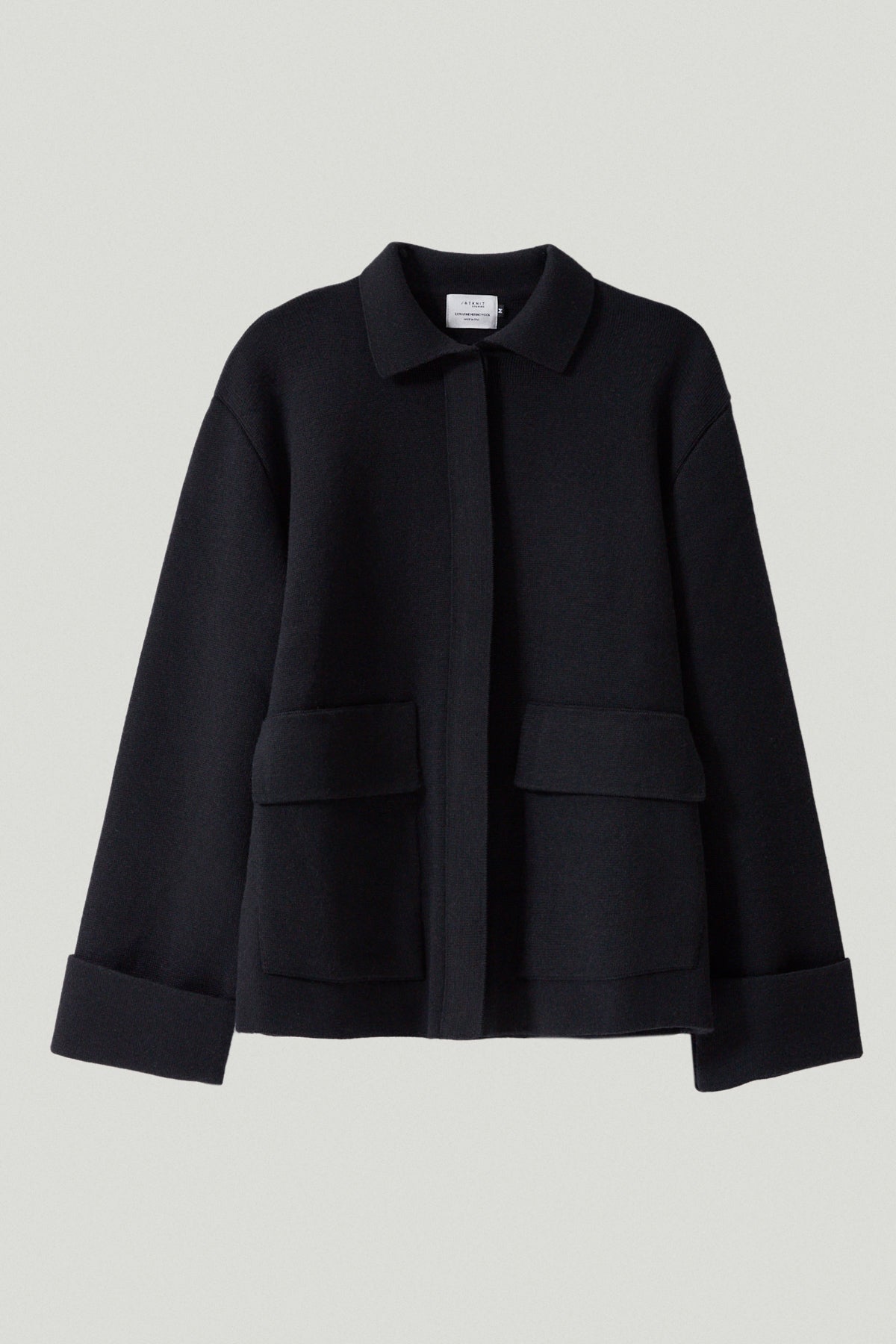 the merino wool jacket black