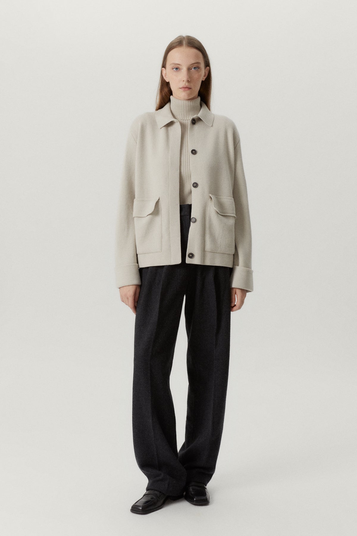 the merino wool jacket pearl