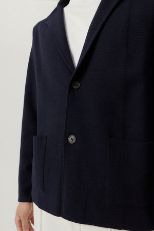Oxford Blue | The Merino Wool Knit Blazer