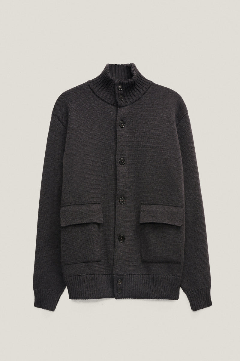 Anthracite Grey | The Merino Wool Patch Pocket Jacket – Imperfect Version