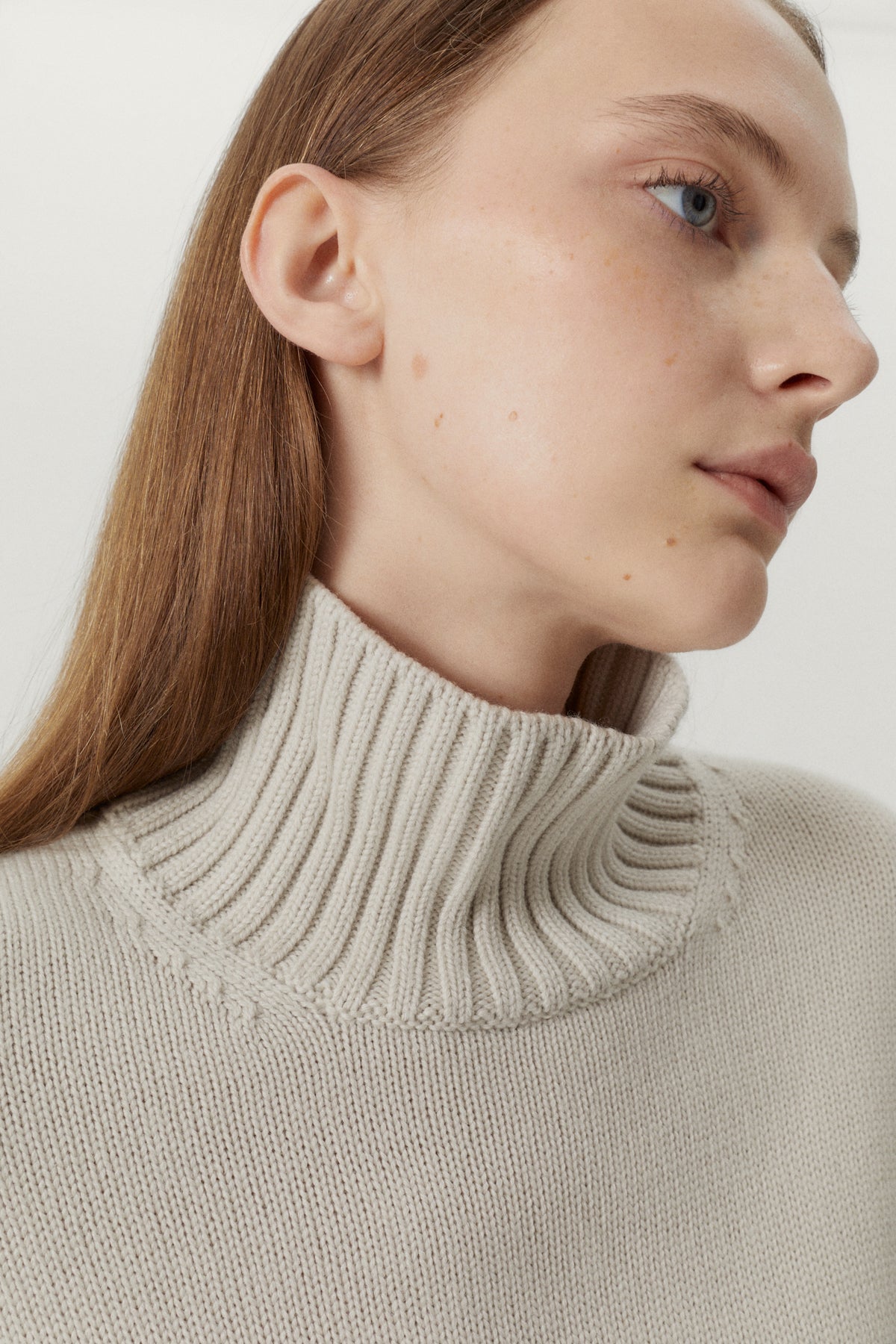 the merino wool oversize high neck pearl