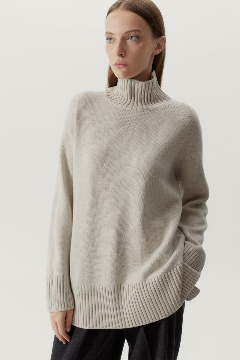 Pearl | The Merino Wool Oversize High-Neck