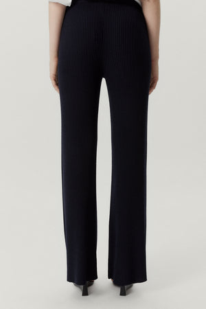 Oxford Blue | The Merino Wool Ribbed Pants