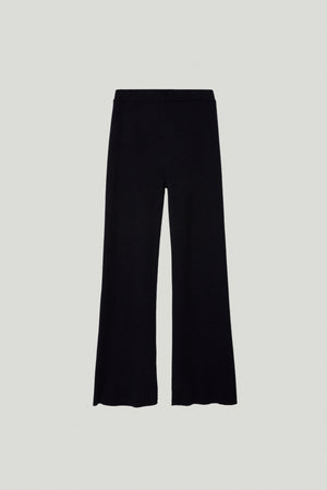 Black | The Merino Wool Ribbed Pants