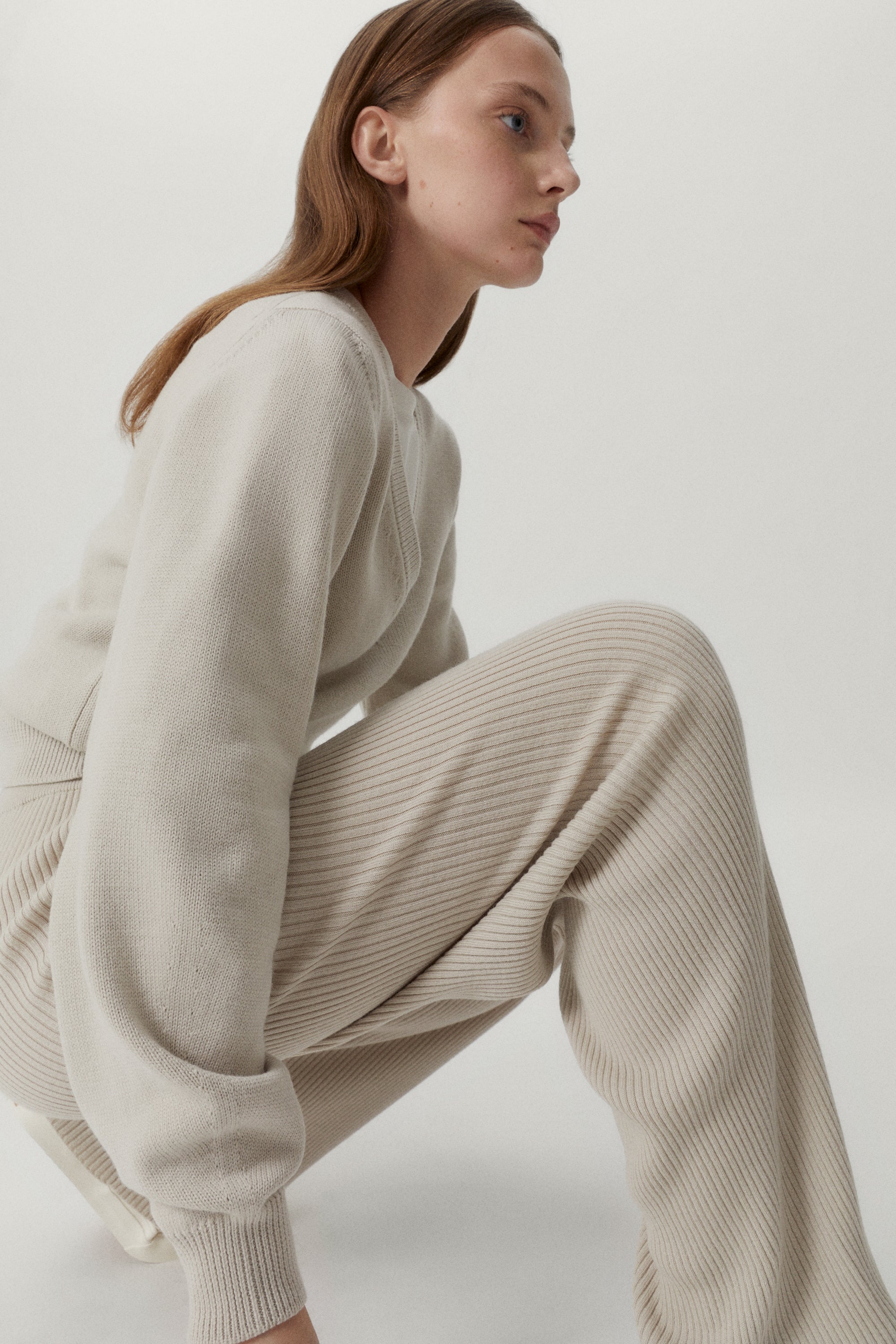 the merino wool ribbed pants x pearl