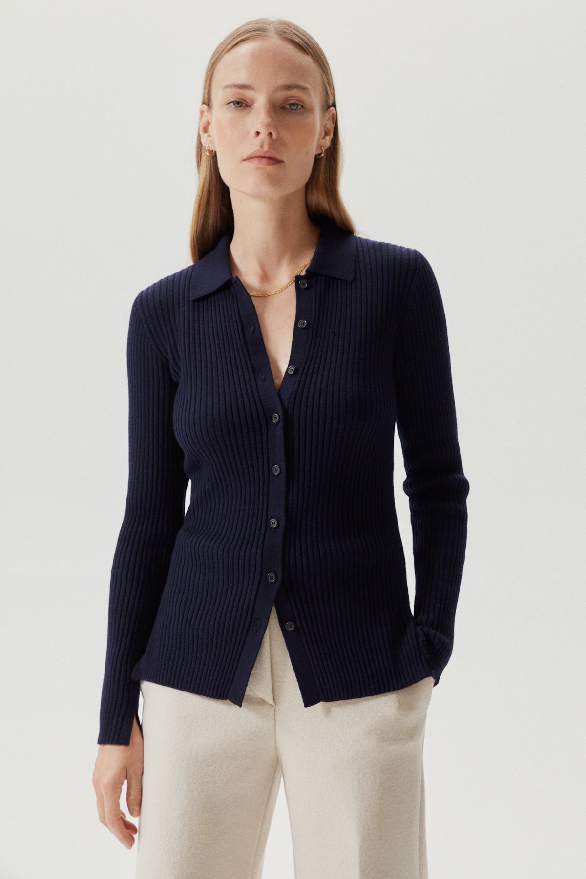 Oxford Blue | The Merino Wool Ribbed Shirt