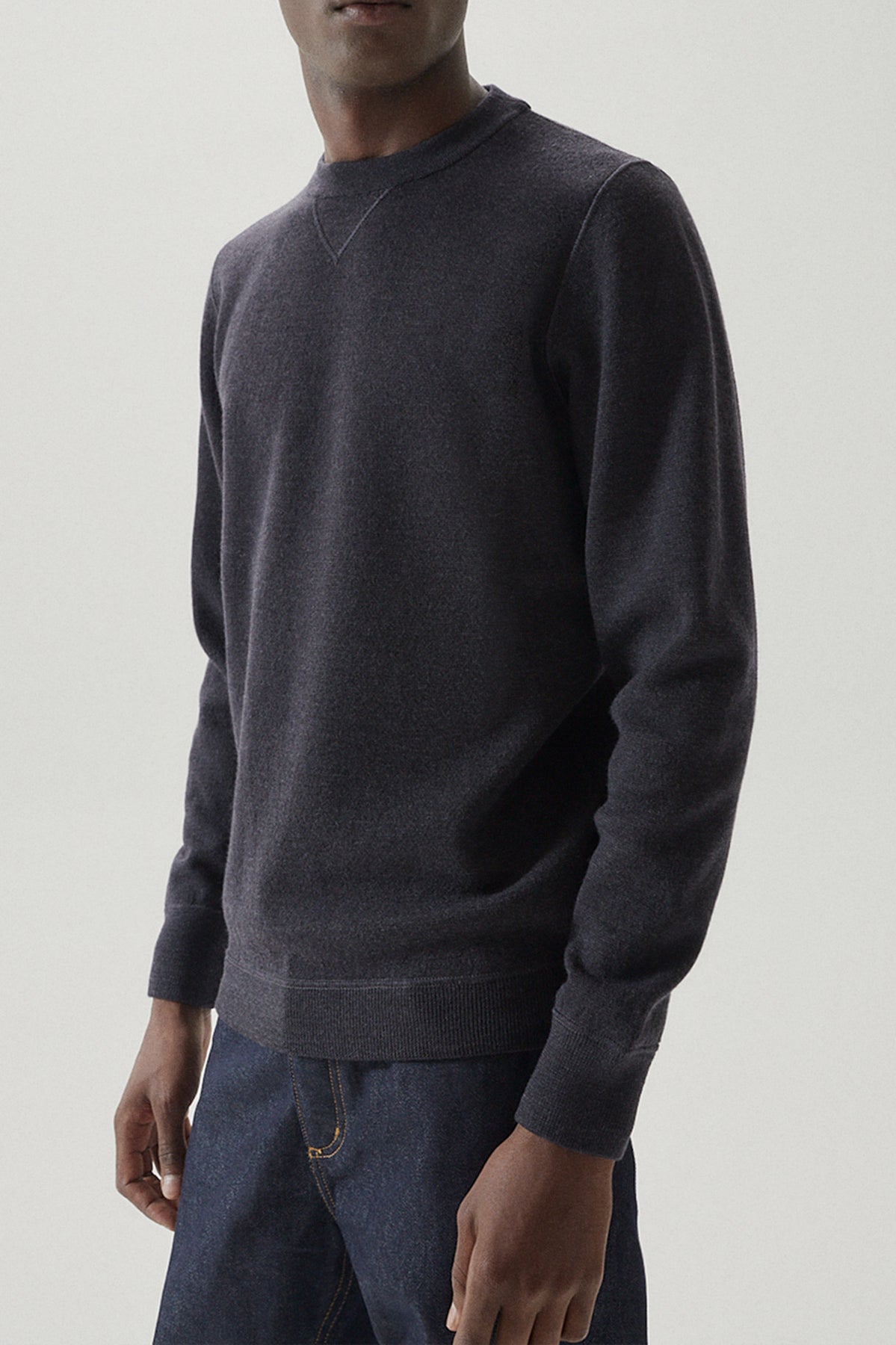 The Merino Wool Sweatshirt - Imperfect Version | Anthracite Grey