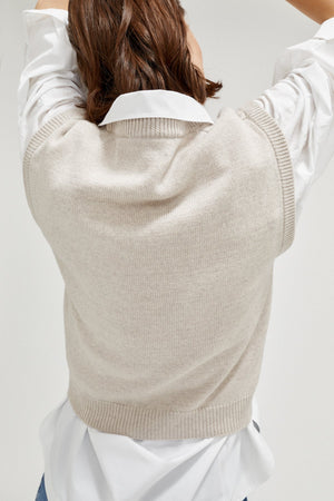Greige | The Merino Wool Vest