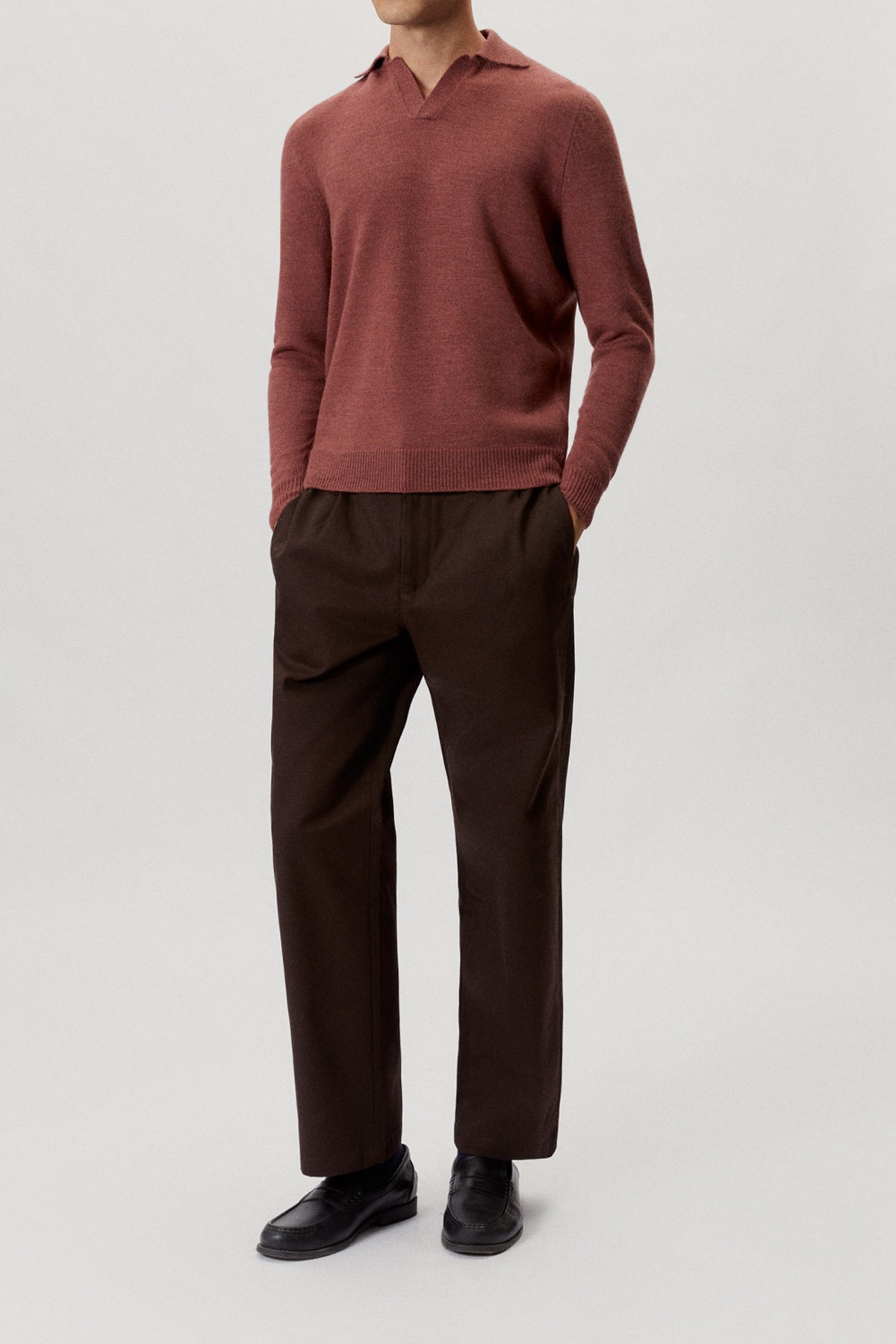 The Natural Dye Long-Sleeve Polo - Imperfect Version