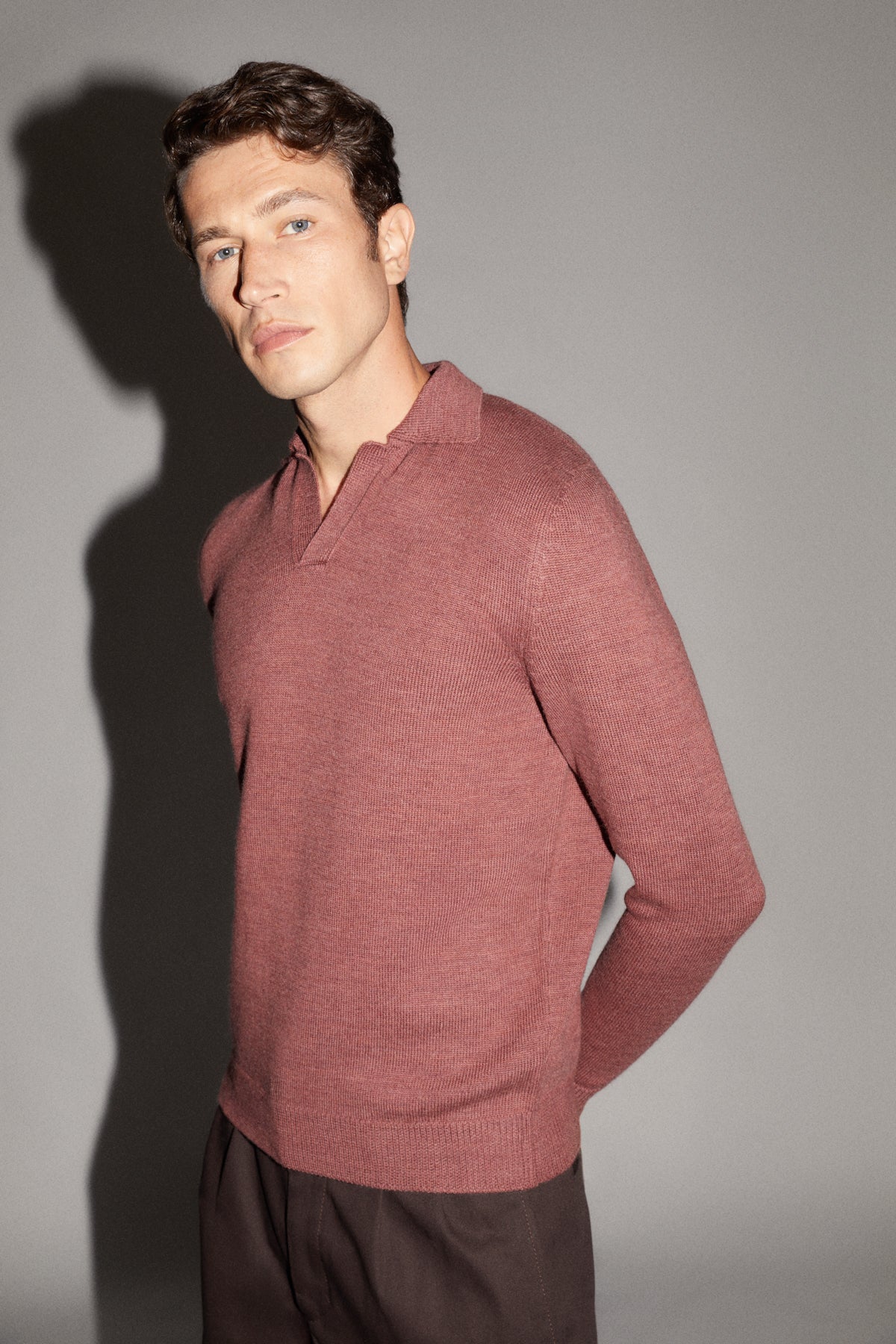 The Natural Dye Long-Sleeve Polo