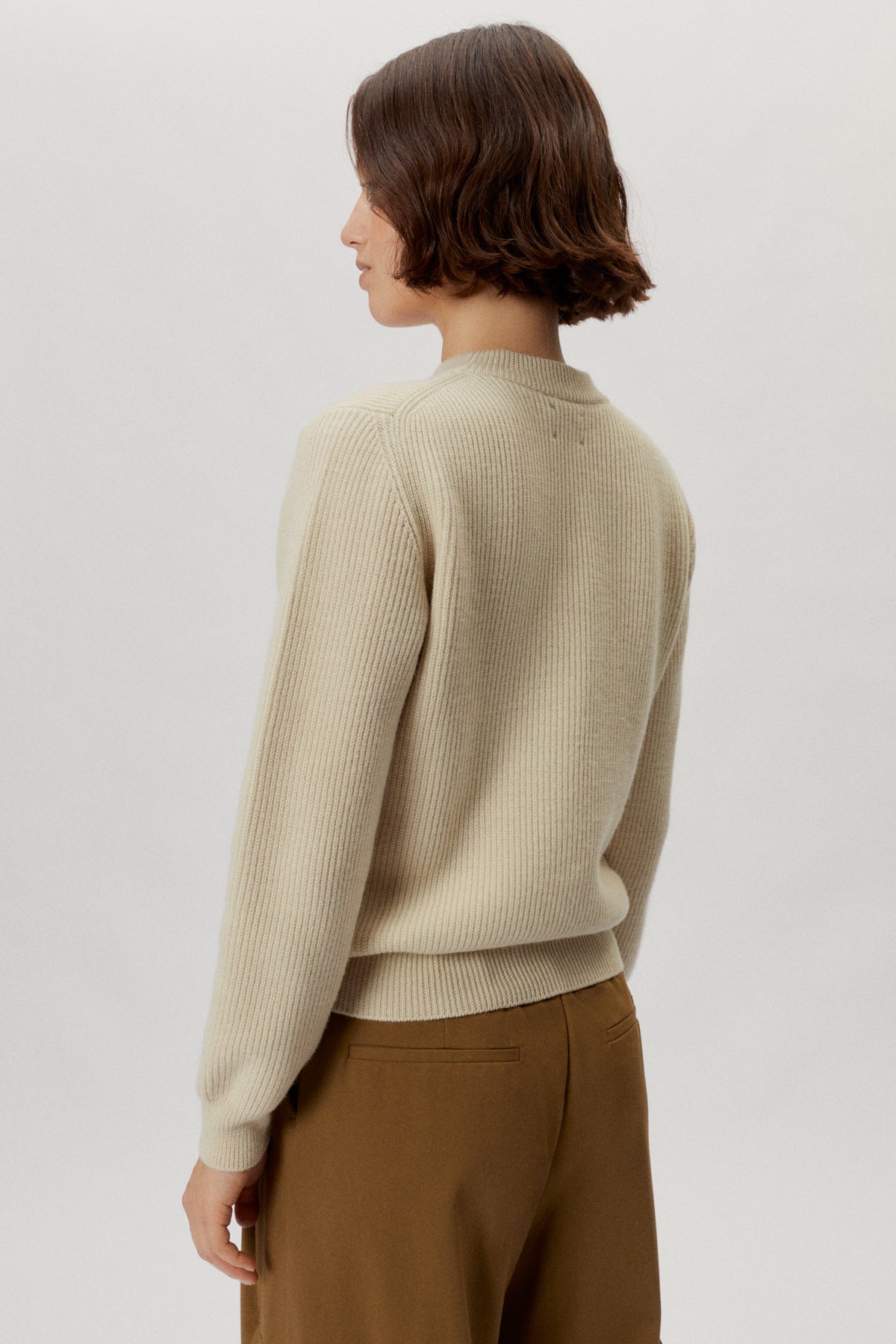 the natural dye sweater juniper ecru