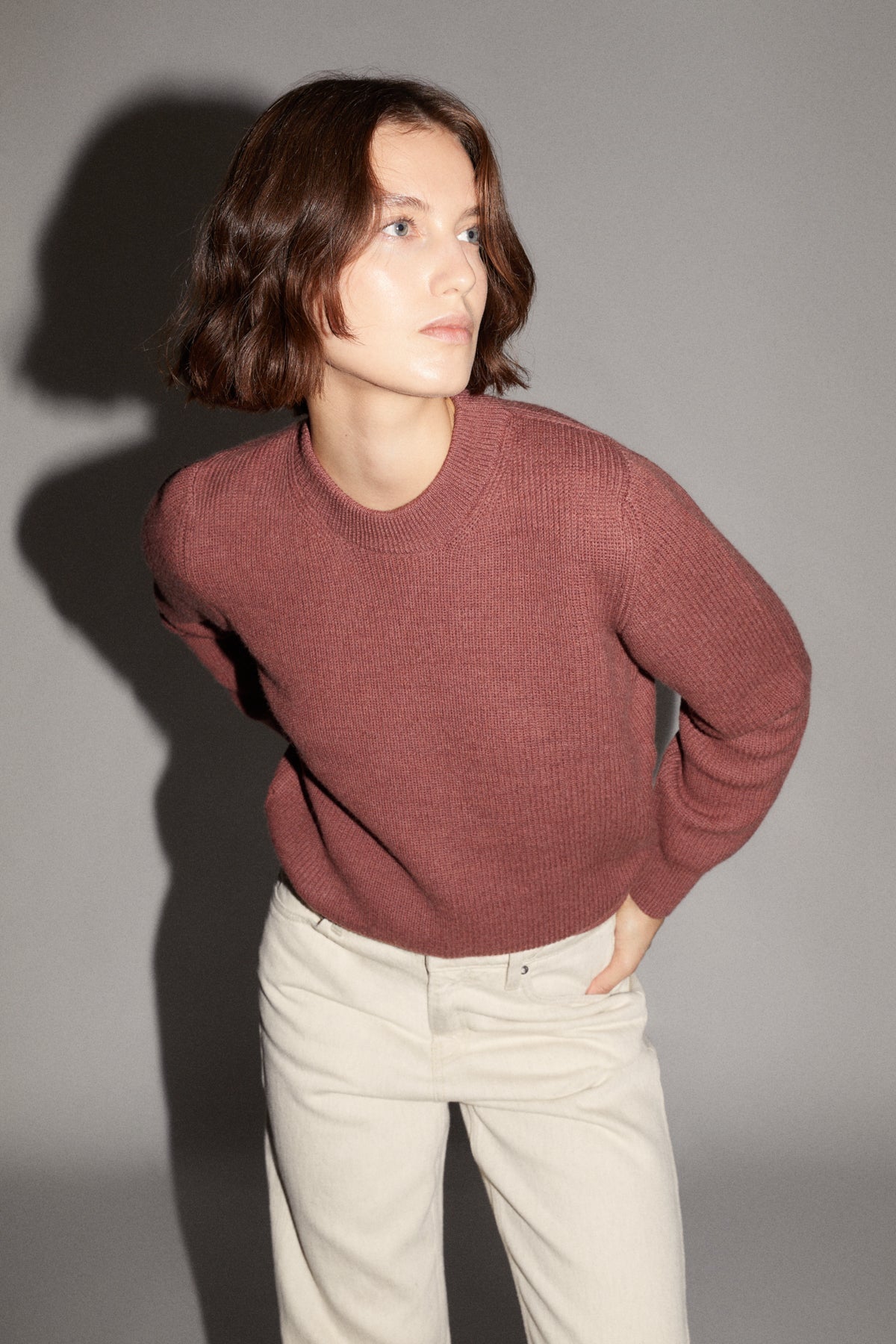 the natural dye sweater madder red