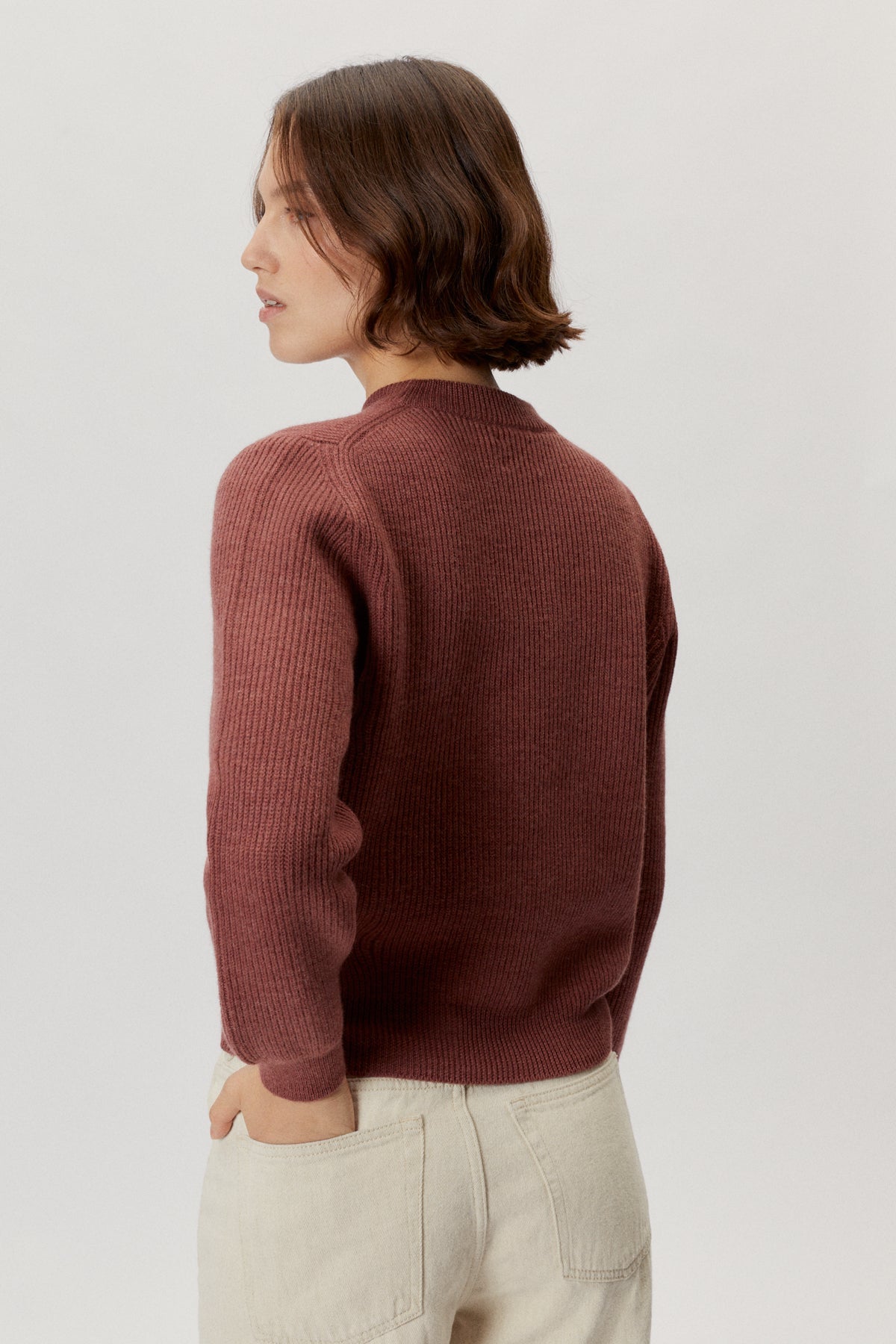 the natural dye sweater madder red