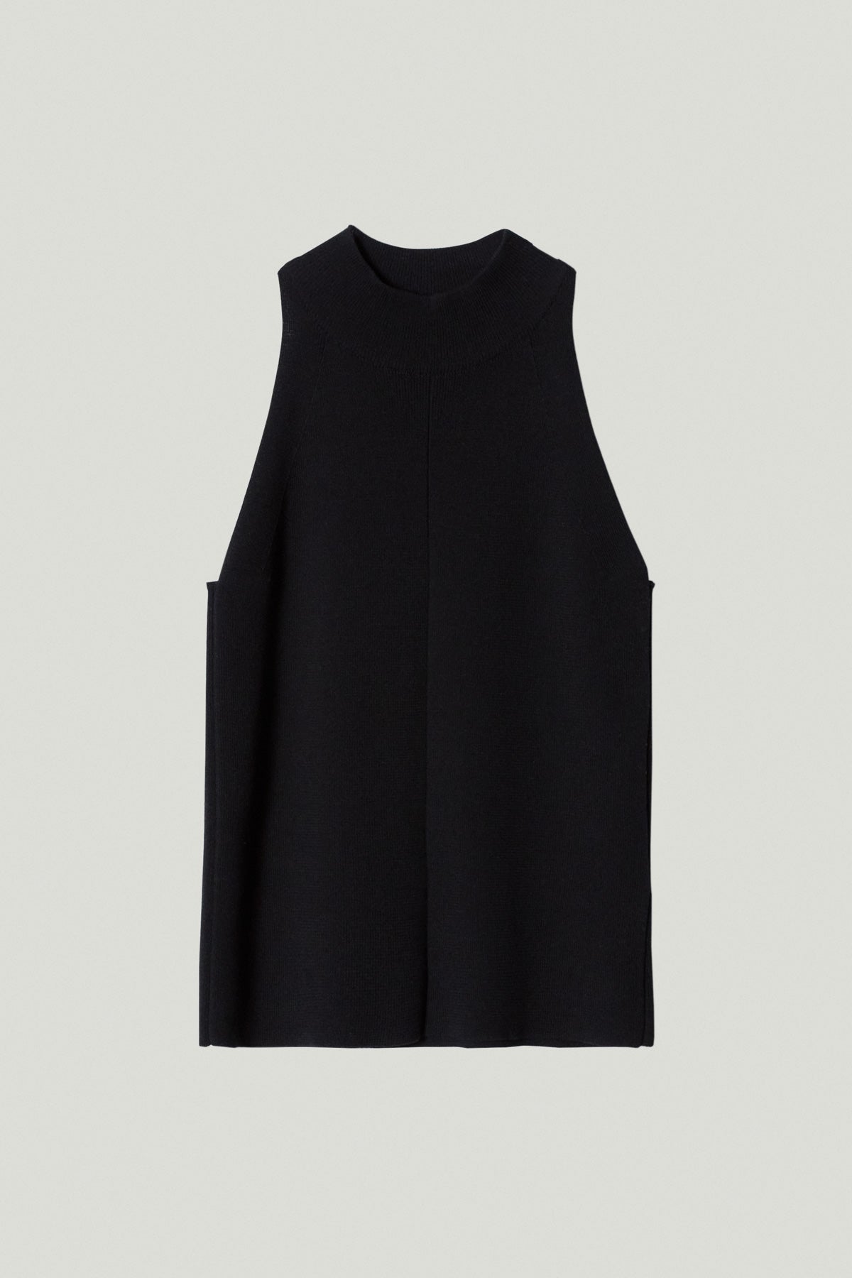 the organic cotton a line top black