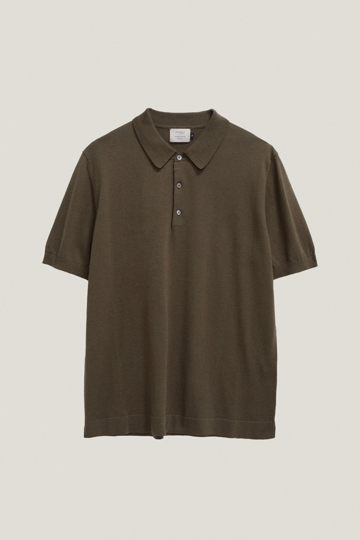 the organic cotton polo kaki green