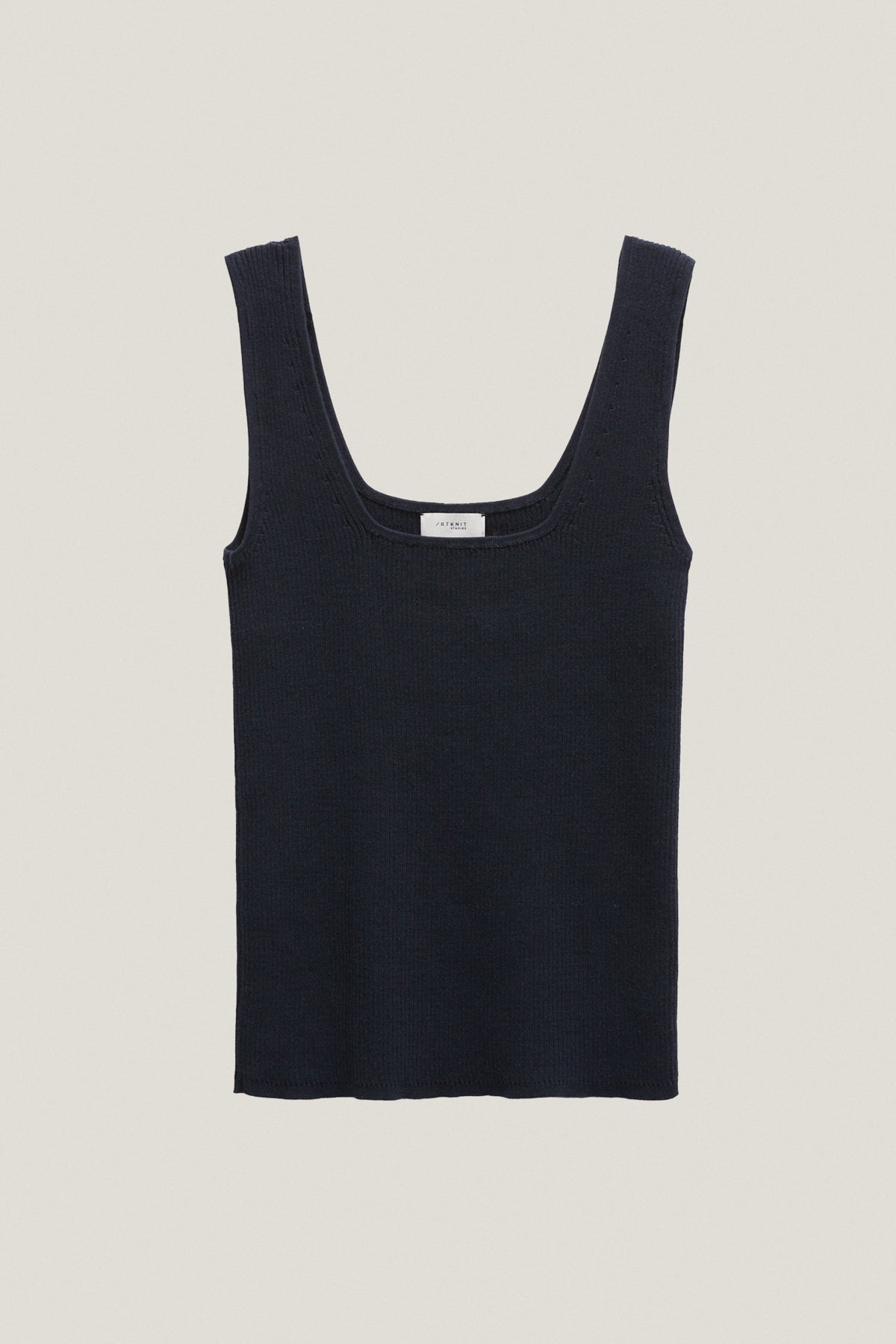 the organic cotton ribbed tank top imperfect version 22 blue navy