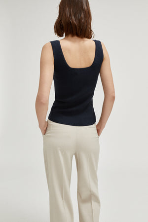 Blue Navy | The Organic Cotton Ribbed Tank Top – Imperfect Version