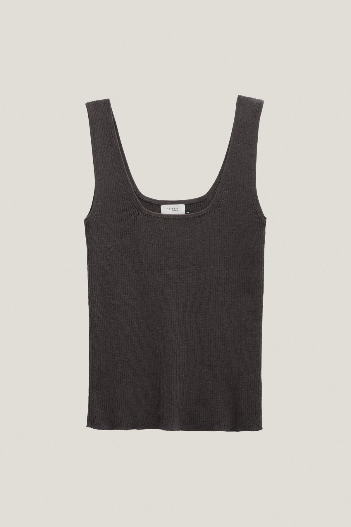 the organic cotton ribbed tank top imperfect version 22 graphite