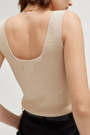 Sand | The Organic Cotton Ribbed Tank Top – Imperfect Version