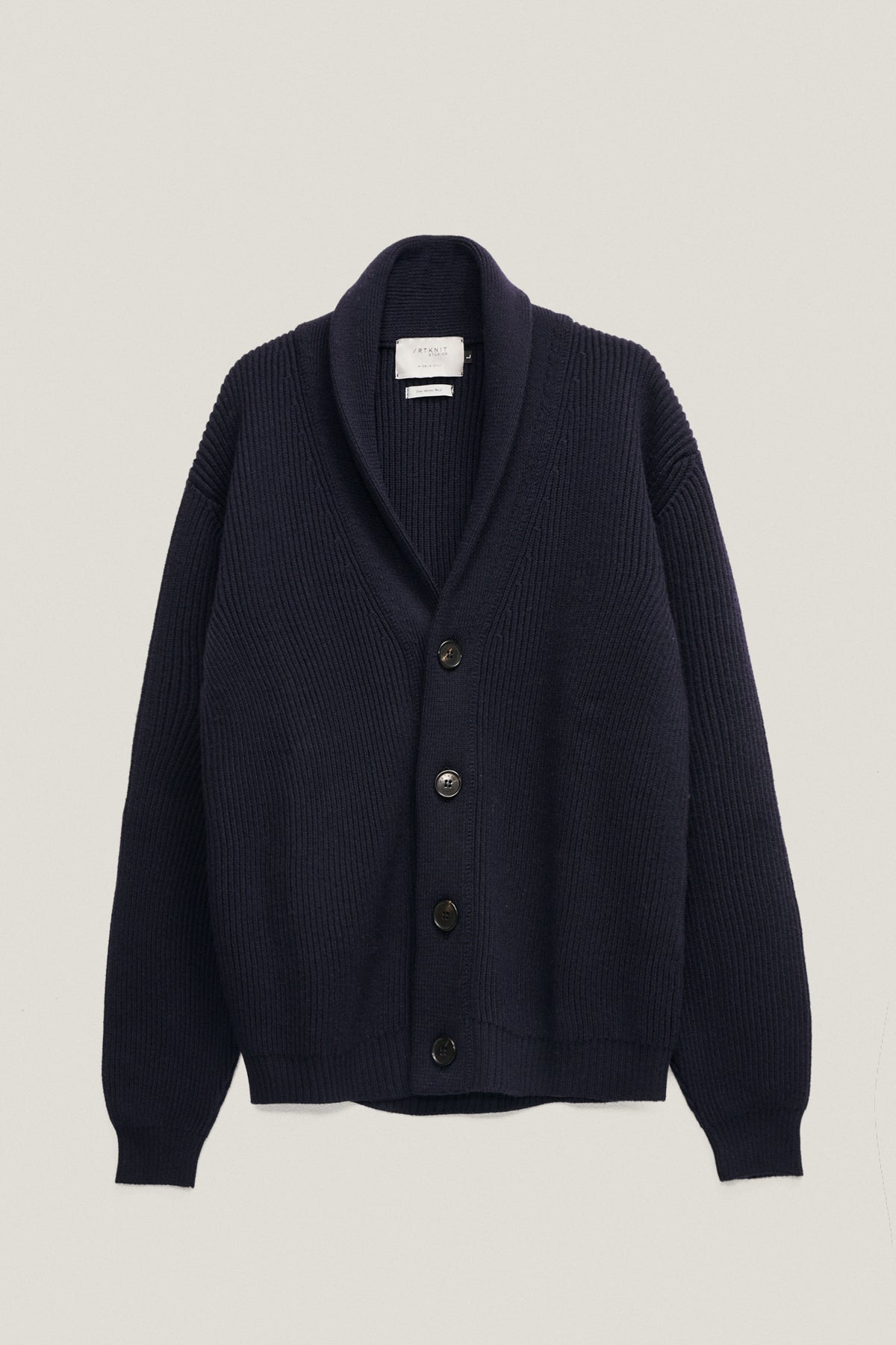 Oxford Blue | The Merino Wool Shawl Cardigan