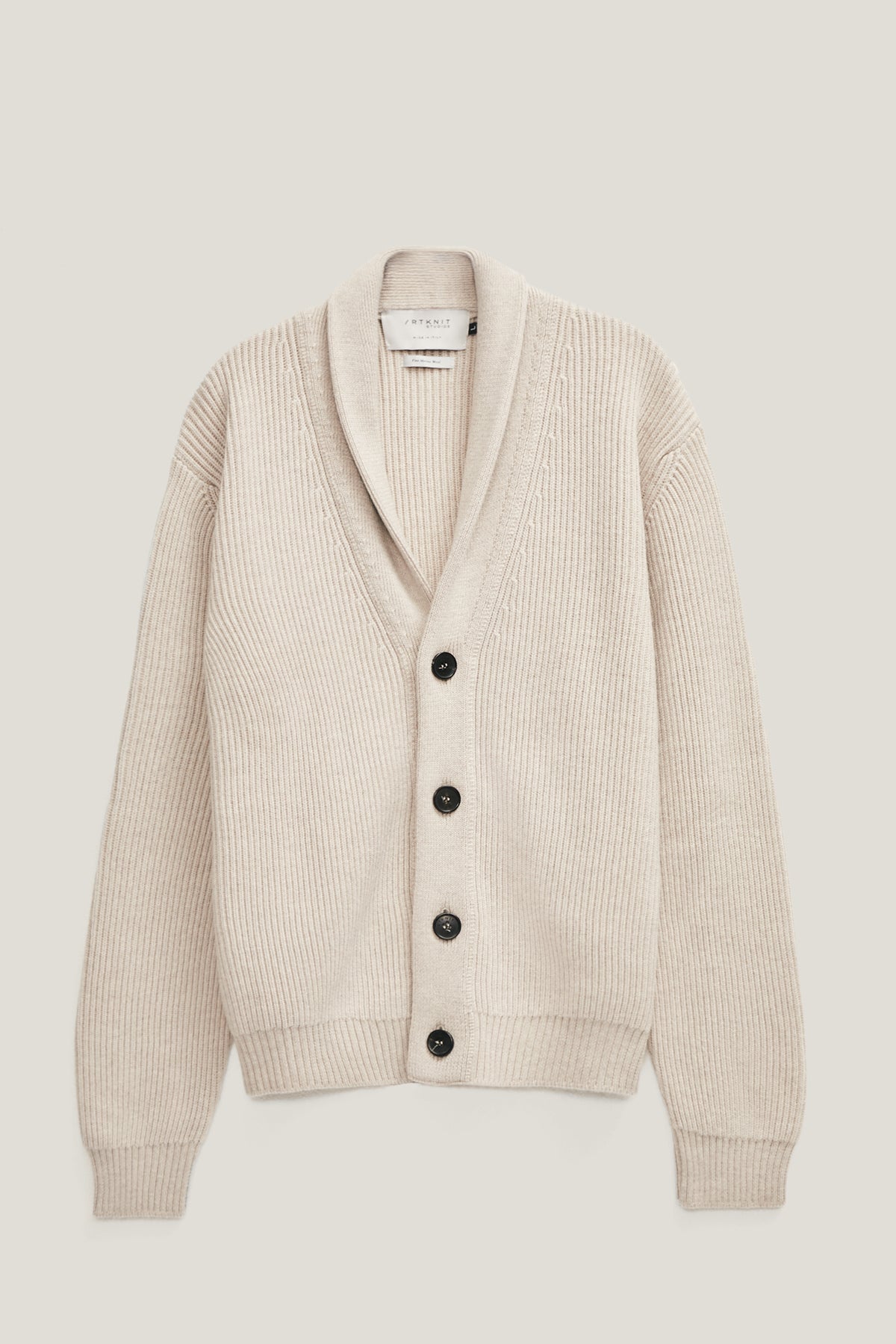 The Merino Wool Shawl Cardigan - Imperfect Version | Pearl