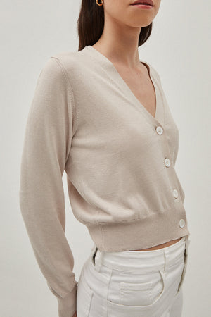 Pearl | The Silk Cotton Crop Cardigan – Imperfect Version