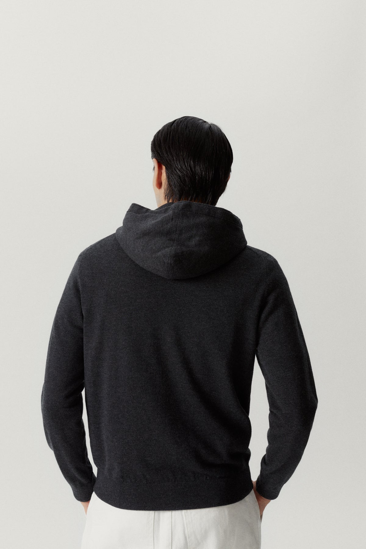 the ultrasoft hoodie anthracite melange