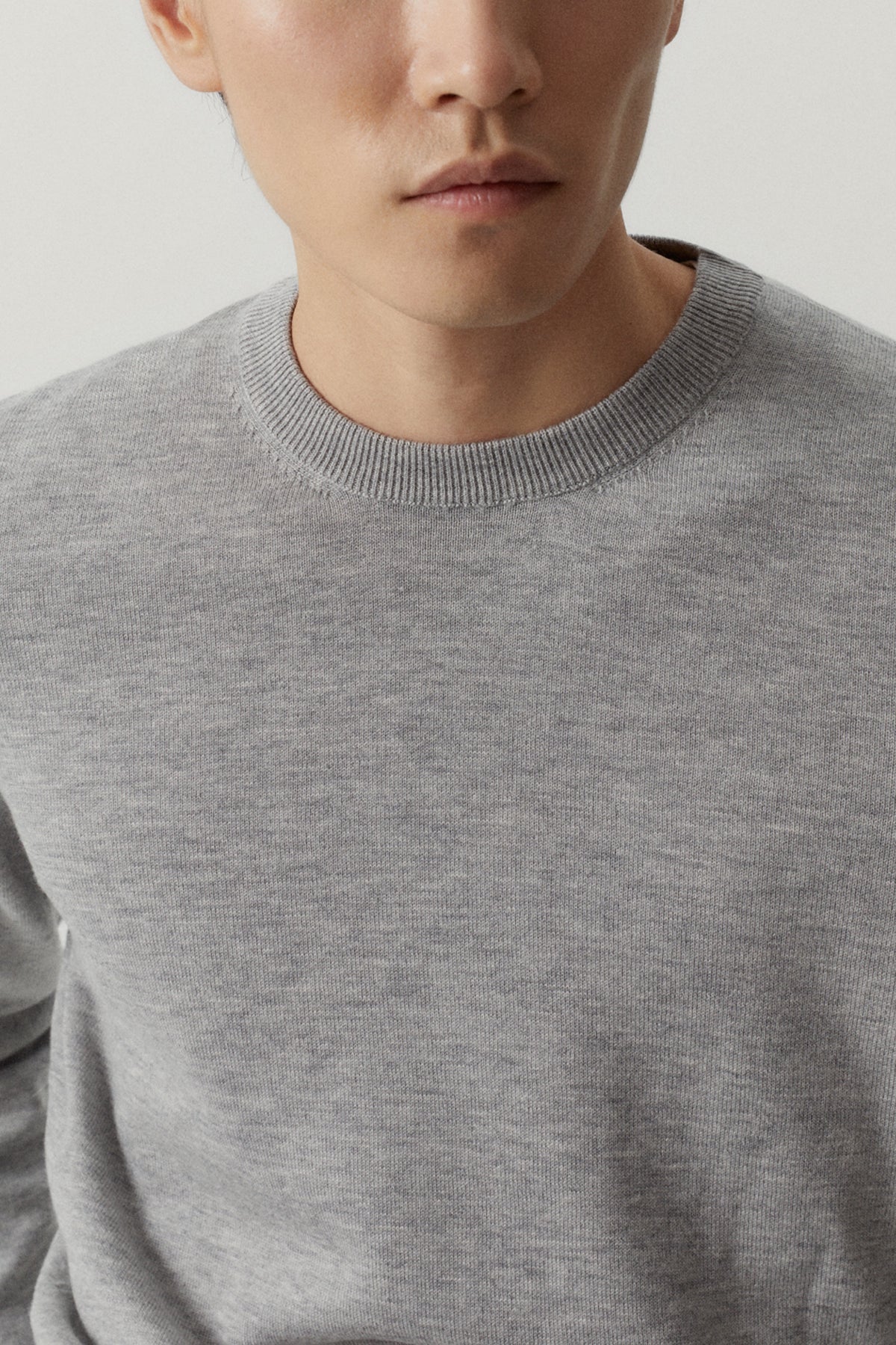 The Ultrasoft Round-neck Sweater - Imperfect Version grey