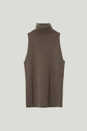 Brown Melange | The Ultrasoft Wool A-line top