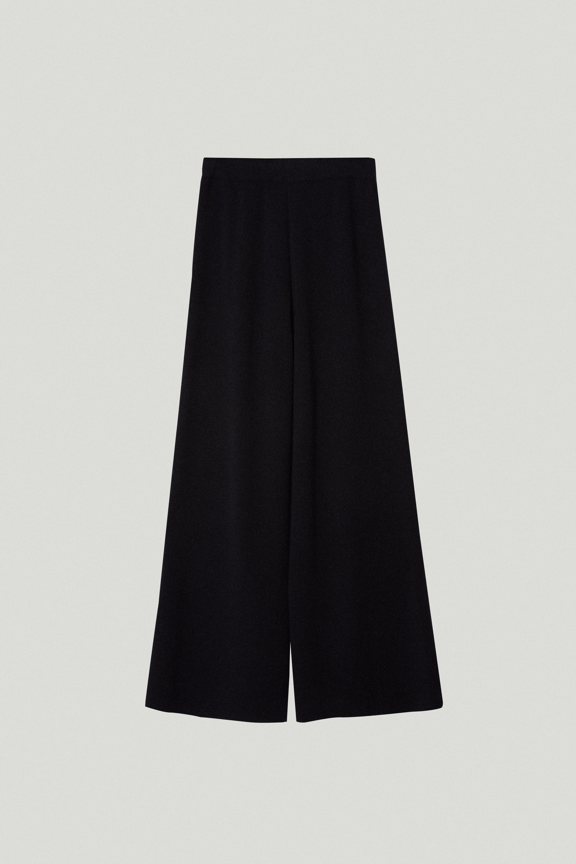 the ultrasoft wool palazzo pants black