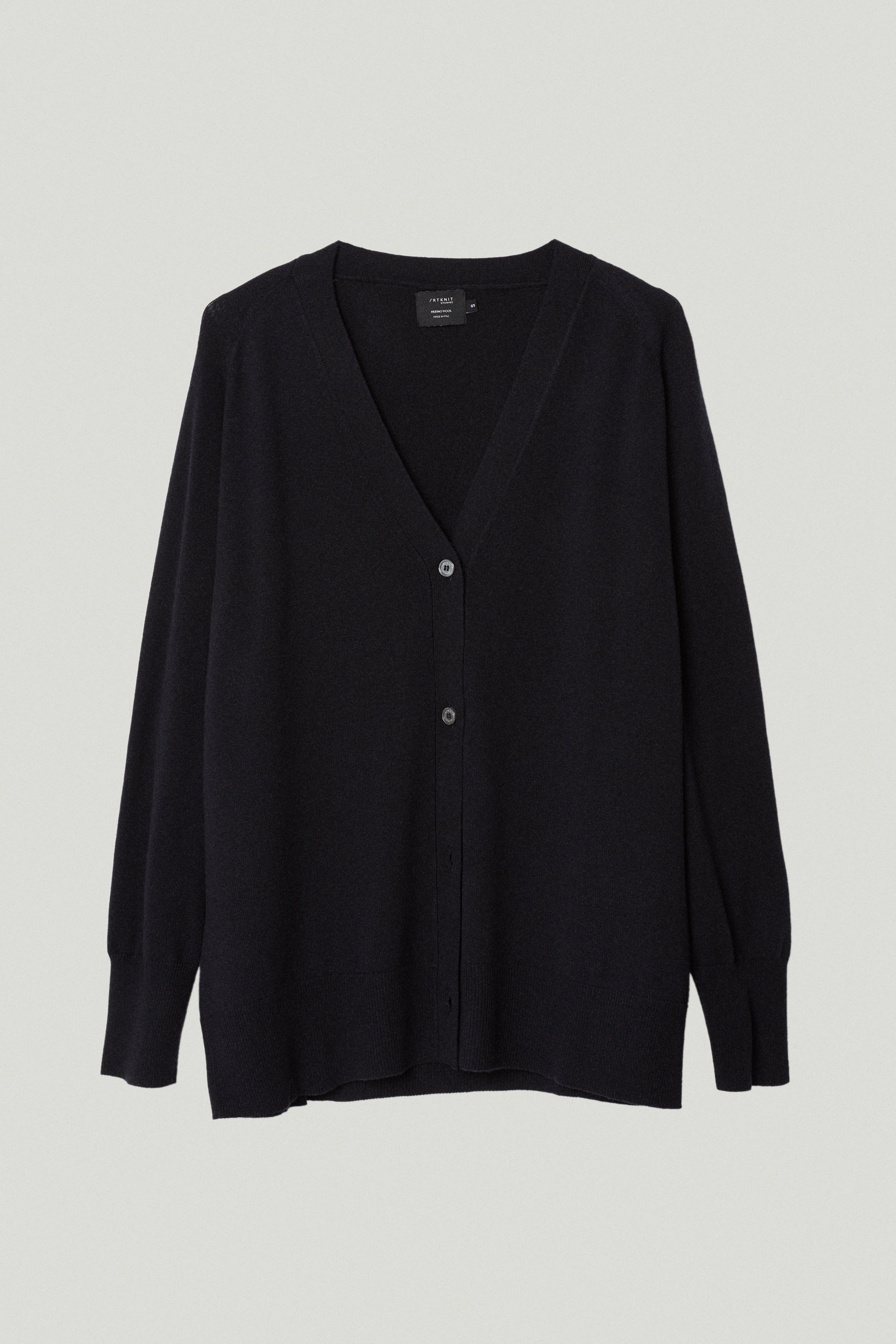 the ultrasoft wool relaxed cardigan midnight blue